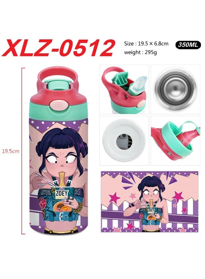 K-Pop Demon-Hunting Girl Group Student High Beauty Level Creative Stainless Steel Four-Color Thermal Cup Water Bottle